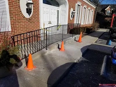 exterior wrought iron stair railings