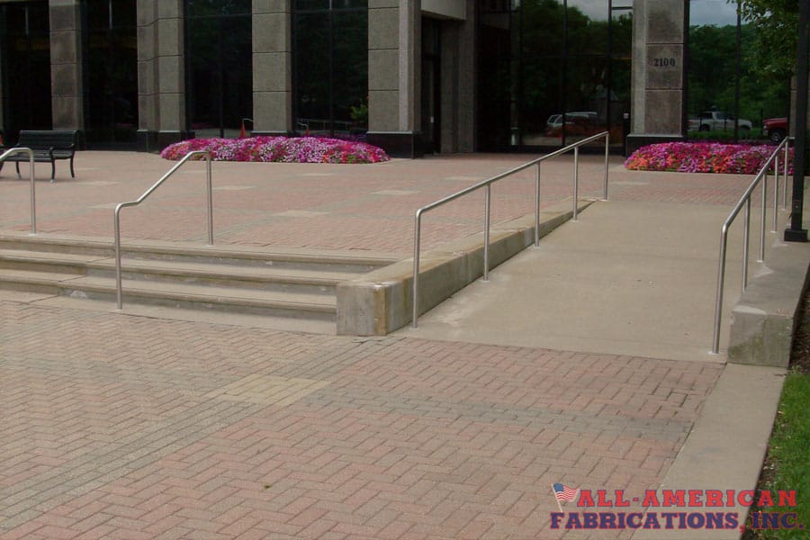 commercial metal handicap railings
