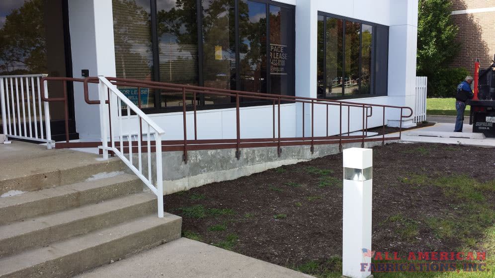 commercial iron handicap railings